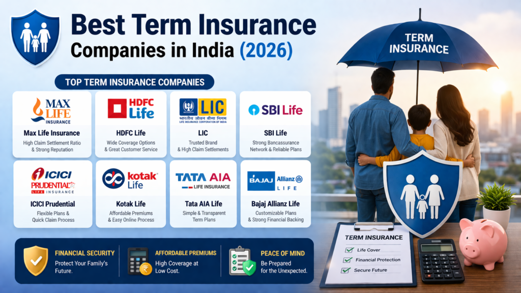 Best Term Insurance Companies in India (2026)