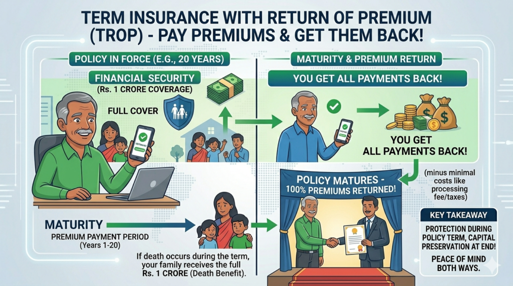 Term Insurance with Return of Premium (TROP)