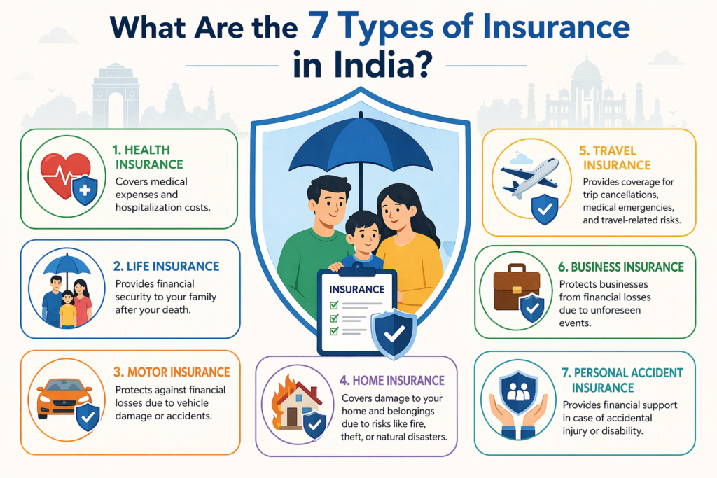 What Are the 7 Types of Insurance in India