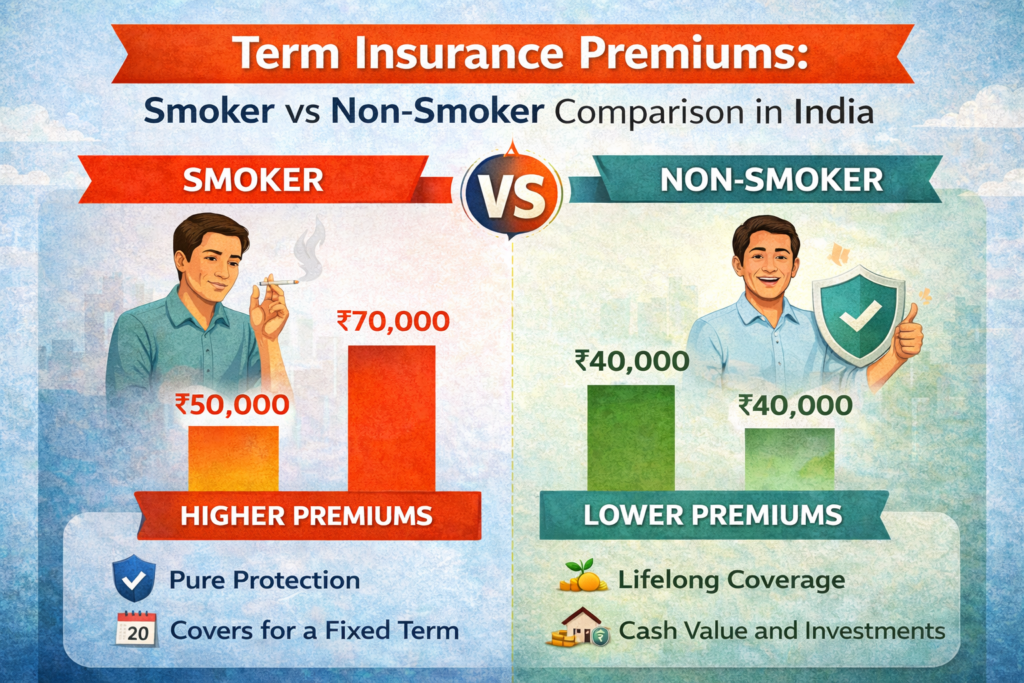 term insurance premium smoker vs non smoker