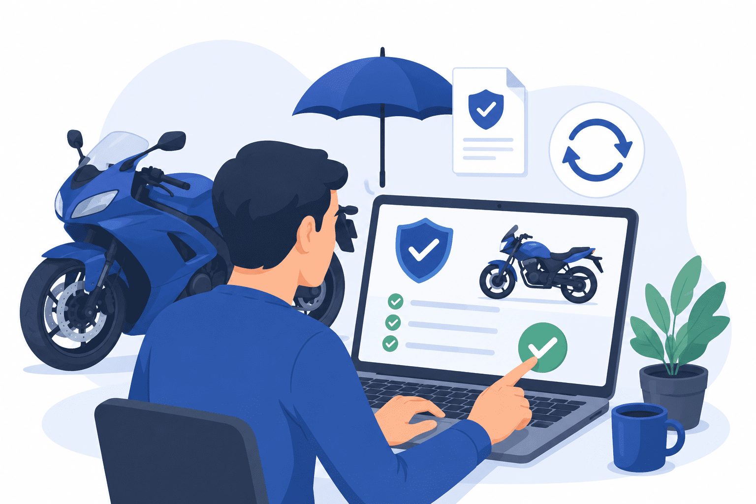 how to renew expired bike insurance online